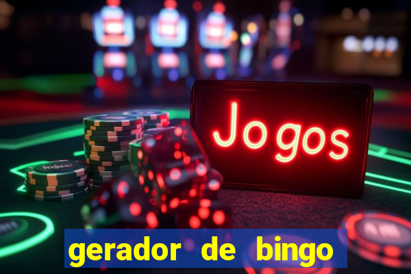 gerador de bingo de palavras